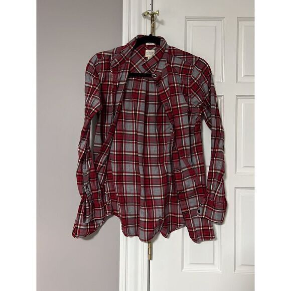 J. Crew Tops - Red plaid jcrew‎ shirt